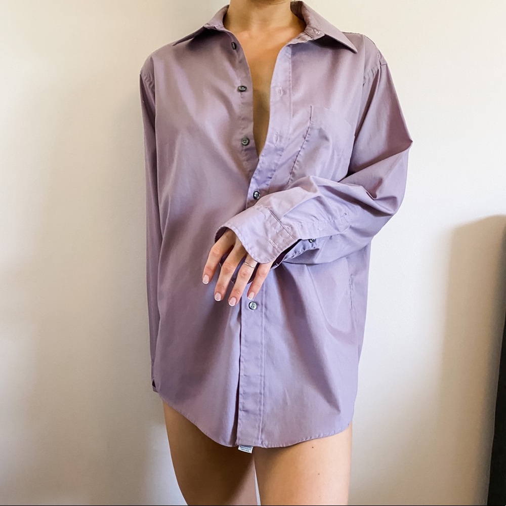 VTG Christian Dior Oversized Purple Button Down